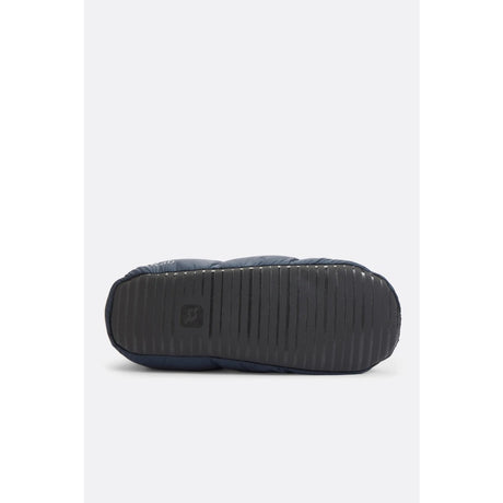 Sole view of Rab Microlight Hut slippers in black colour
