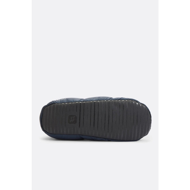 Sole view of Rab Microlight Hut slippers in black colour
