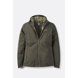 Front view of Rab Xenair Alpine Light  Jacket Women's in dark army colour