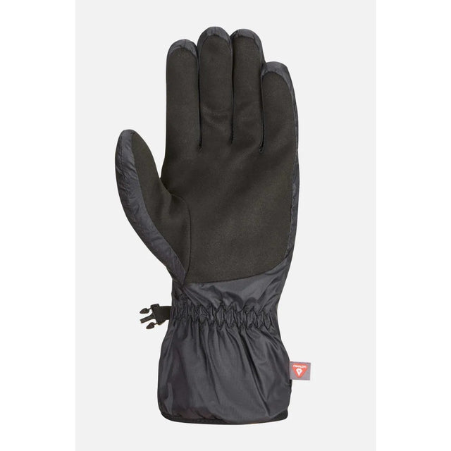 Palm view of Rab Endurance gloves in black colour