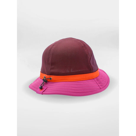 Back view of Rabbit bucket hat in mauve colour