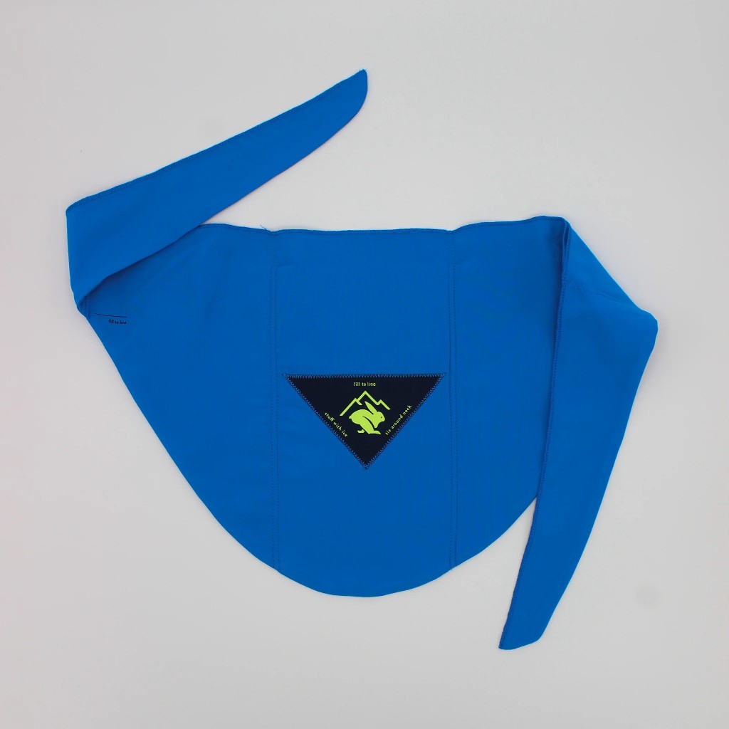 Logo view of the rabbit chill wrap in electric blue colour