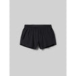 Front view of Rabbit FKT 4" women's short in black colour