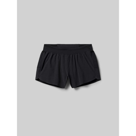 Front view of Rabbit FKT 4" women's short in black colour