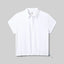 Front view of rabbit high country pullover SS women's in white colour
