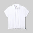 Front view of rabbit high country pullover SS women's in white colour