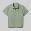 Front view of rabbit High Country SS Men's shirt in sea spray plaid colour
