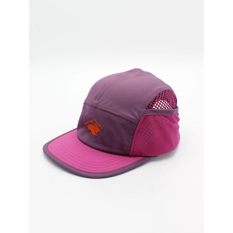 Side view of Rabbit ice hat in mauve colour