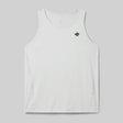 Front view of rabbit Ice perf tank men's in quiet gray colour