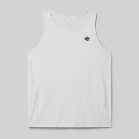 Front view of rabbit Ice perf tank men's in quiet gray colour