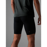 Back on-model view of Rabbit Speedsters shorts for men in black colour
