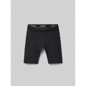 Front view of Rabbit Speedsters shorts for men in black colour