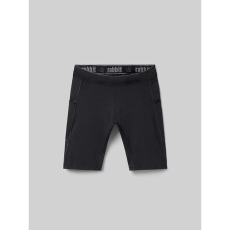Front view of Rabbit Speedsters shorts for men in black colour
