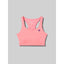 Front view of rabbit's strappy pocket bra in strawberry pink colour