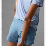 Back on-model view of rabbit tried N' true 4" women's shorts in allure colour