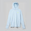 Front view of rabbit UPF Deflector 2.0 Pullover Men's hoody in skyway colour