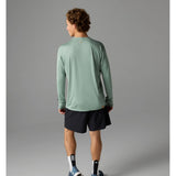 Back view of rabbit UPF Tee Long Sleeve Men's in Iceberg Green colour