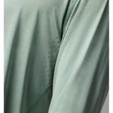 Perforation detail view of rabbit UPF Tee Long Sleeve Men's in Iceberg Green colour