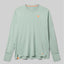 Front view of rabbit UPF Tee Long Sleeve Men's in Iceberg Green colour