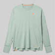 Front view of rabbit UPF Tee Long Sleeve Men's in Iceberg Green colour