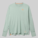 Front view of rabbit UPF Tee Long Sleeve Men's in Iceberg Green colour