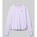 Front view of rabbit UPF Tee LS Women's shirt in Pastel Lilac colour
