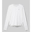 Front view of rabbit UPF Tee LS Women's shirt in Snow White colour