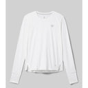 Front view of rabbit UPF Tee LS Women's shirt in Snow White colour