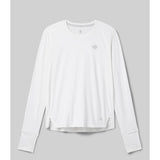 Front view of rabbit UPF Tee LS Women's shirt in Snow White colour
