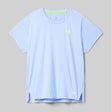 Front view of rabbit UPF Tee SS women's in skyway colour