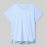 Front view of rabbit UPF Tee SS women's in skyway colour