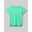 Front view of rabbit UPF Tee SS women's in opal colour
