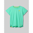 Front view of rabbit UPF Tee SS women's in opal colour