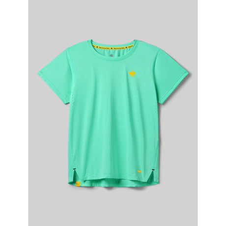 Front view of rabbit UPF Tee SS women's in opal colour
