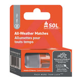 Boxed view of the SOL All Weather Matches