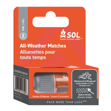 Boxed view of the SOL All Weather Matches
