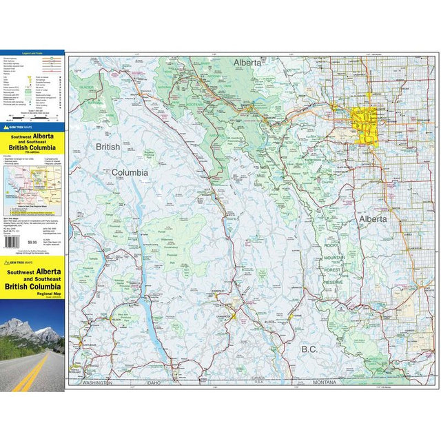 Southwest Alberta & Southeast BC Regional Map