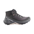 Side view of Salomon Genesis Mid GTX Women's hiking boots in Black / Dawn Pink / Lilac Ash