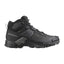 Side view of Salomon X Ultra 5 Mid GTX Men's hiking boots in Black / Asphalt / Castlerock colour