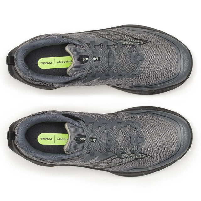 Top view of men's peregrine 16 in carbon black colour