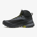 Medial side view of Scarpa Ribelle Cross 2 Mid GTX Men's in Black/Olive colour