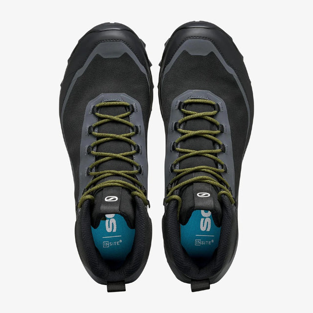 Top view of Scarpa Ribelle Cross 2 Mid GTX Men's in Black/Olive colour