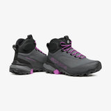 Lateral and medial side view of Scarpa Ribelle Cross 2 Mid GTX Women's in Dark Grey/Purple colour