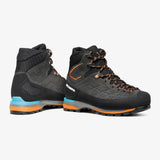 Side view of Scarpa's Zodiac Tech GTX Men's boot in anthracite/tonic colour
