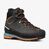Side view of Scarpa's Zodiac Tech GTX Men's boot in anthracite/tonic colour