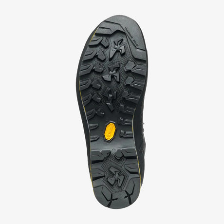 Sole view of Scarpa's Zodiac Tech GTX Men's boot in anthracite/tonic colour