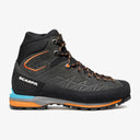 Lateral side view of Scarpa's Zodiac Tech GTX Men's boot in anthracite/tonic colour
