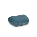 Inflated view of Sea to Summit Aeros premium Pillow in Mediterranean colour