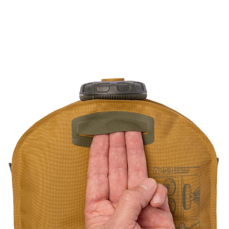 Handle detail of Sea to Summit Watercell X 10L in Dull Gold colour