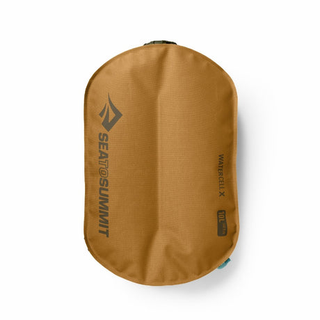 Top view of Sea to Summit Watercell X 10L in Dull Gold colour